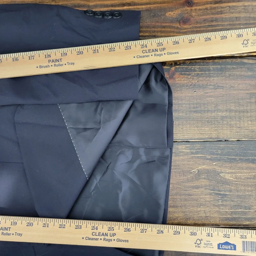 Joseph Abboud Men's‎ Sport Coat Blazer Two Button Navy Twill Wool Size 40S